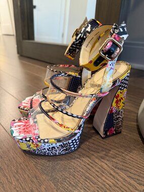 Jessica Simpson Drixi High Heel Platform Sandal - Size 7.5 - NWOT